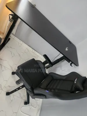 Electric Adjustable Height Desk and Chair.