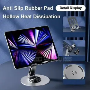 360" Rotate 180" Adjust Phone Tablet Desktop Metal Stand