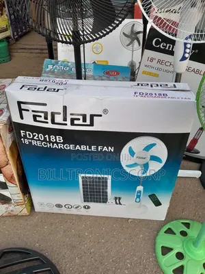 Fadar Rechargeable Fan Plus Solar 18 Inches