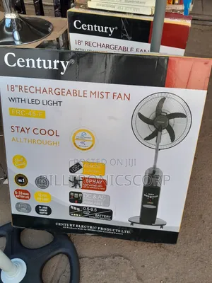Century Rechargeable Standing Mist Fan 18 Inches