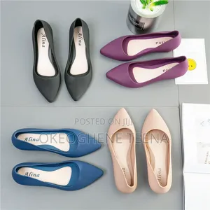 Women Jelly/Rubber Pointed Toe Slip On.