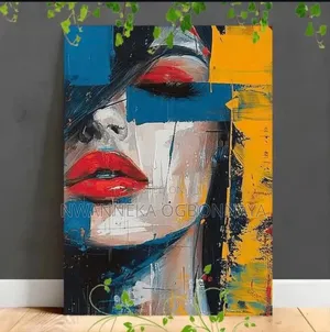 Vibrant Figures Guilty Art Painting Print