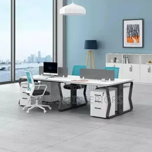White Long Office Table