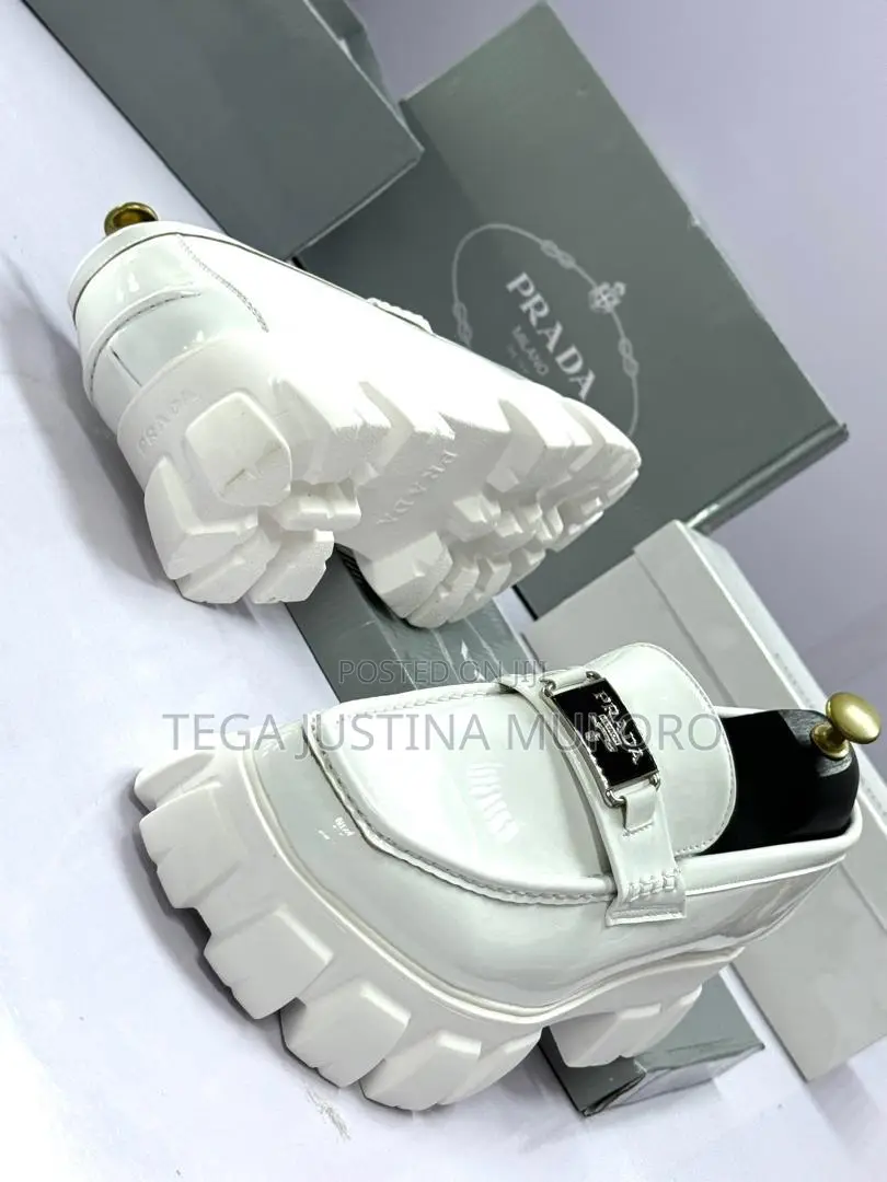 Prada Men's White Shoes