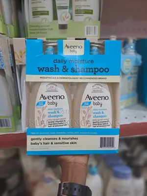 Aveeno Baby Daily Moisture Wash Shampoo Pack (18 Fl. Oz×2)