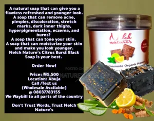 Nelch Nature's Citrus Burst Black Soap