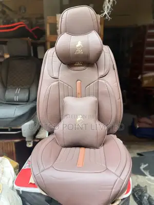 Leather Horse Car Seat Cover Coffee Brown