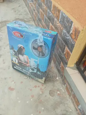 Ox 3 Speed Power 18''hexa With Light Rechargeablen Fan