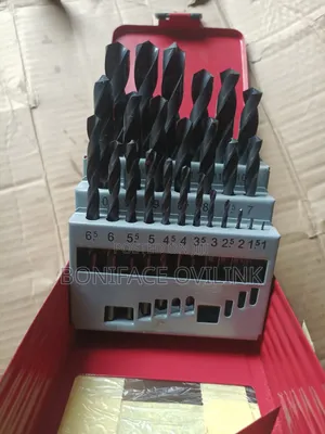 Steel Drill Bit Set Black