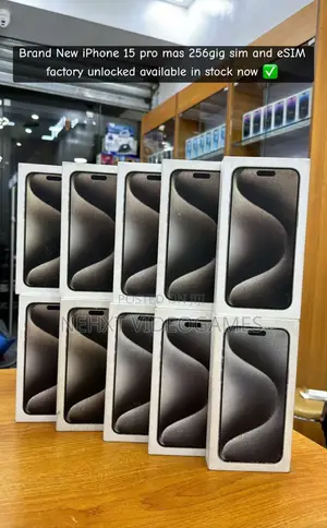 New Apple iPhone 15 Pro Max 256 GB Black