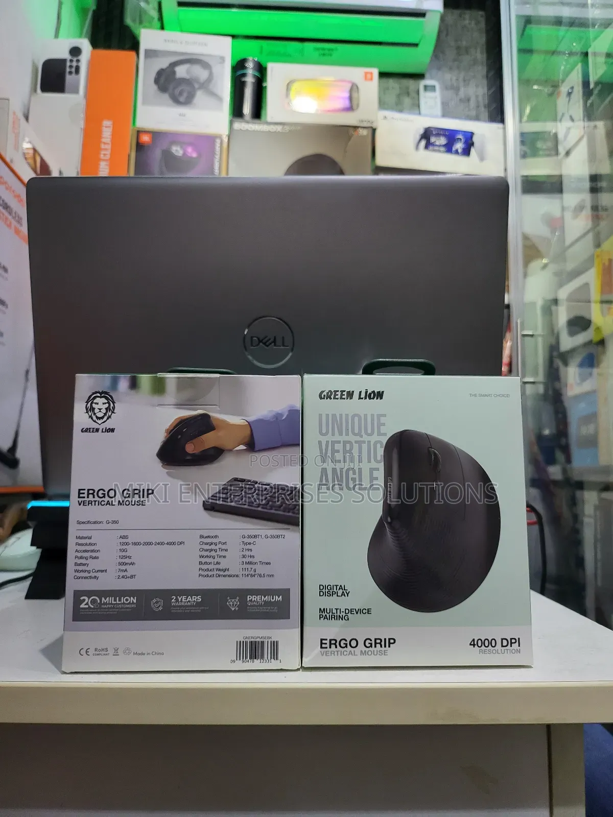 Green Lion Ergonomic Grip Vertical Mouse