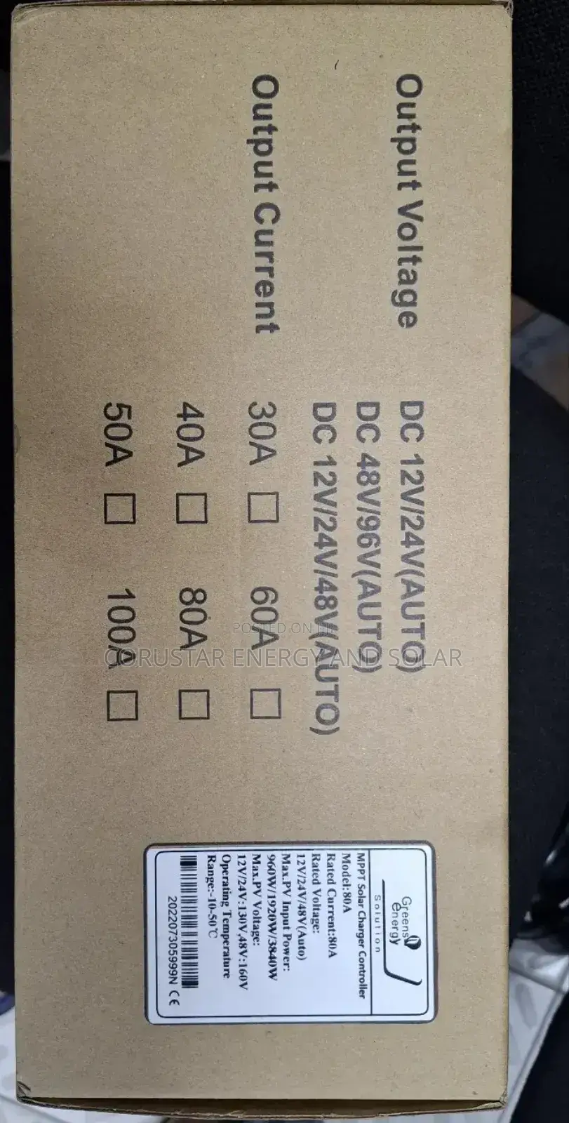 80a MPPT Charge Controller