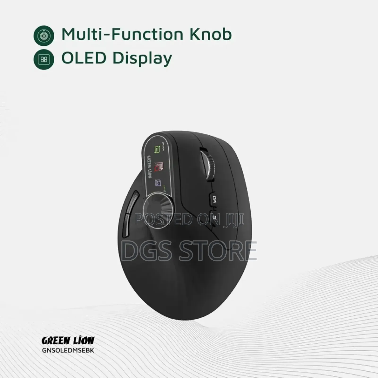 Green Lion Smart Oled Vertical Mouse