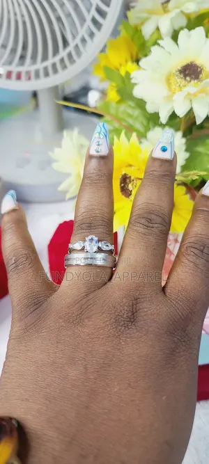 Trio Titanium Wedding Set
