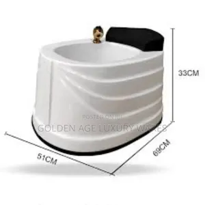 White and Gold Pedicure Bowl