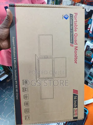 Portable Quad Monitor 14" Full Hd
