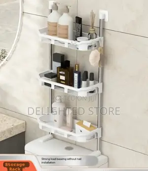 3-Storey Above Toilet Tank Bathroom Accessories Organizer