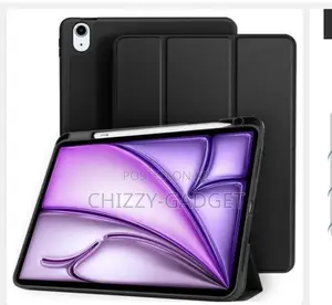 2024 iPad Air 13 Inch Smart Leather Case With Pencil Holder