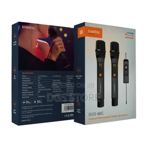 Porodo Soundtec Duo Mic Aluminum Rechargeable Wireless Micro