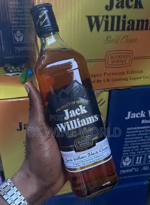 Jack Williams Black Ocean Blended Whisky - 75cl X 12 Bottles