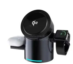 3-in-1 Foldable Magnetic Wireless Charger Stand Kit