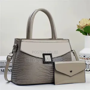 Gray Quality Unique Designed 2 in 1 Hand Bag