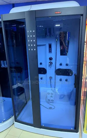 Black Frame Luxury Shower Room Two Seater 120 by 90