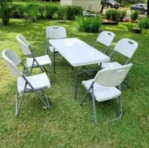 Foldable Table and 6 Chairs