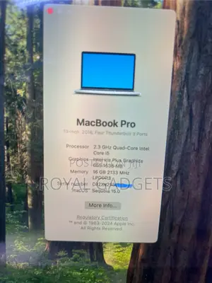 Laptop Apple MacBook Pro 2018 16GB Intel Core I5 SSD 256GB