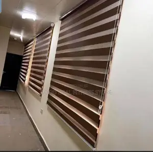 Plain Brown Window Blinds ( Day and Night Version)