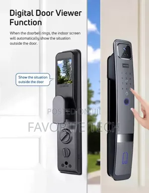 Fingerprint Automatic Face Recognition Smart Lock
