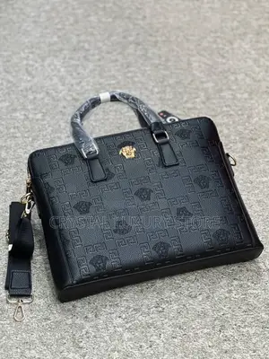 High Quality Luxury Men Genuine Leather Laptop Bag
