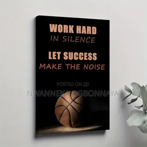 Motivational Basketball Wall Decor