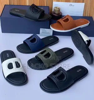 Original Christain Dior Leather Slippers