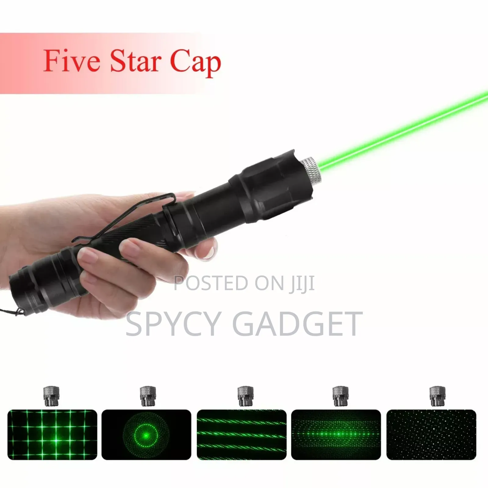 Long Range Laser Pointer With 5 Star Cap