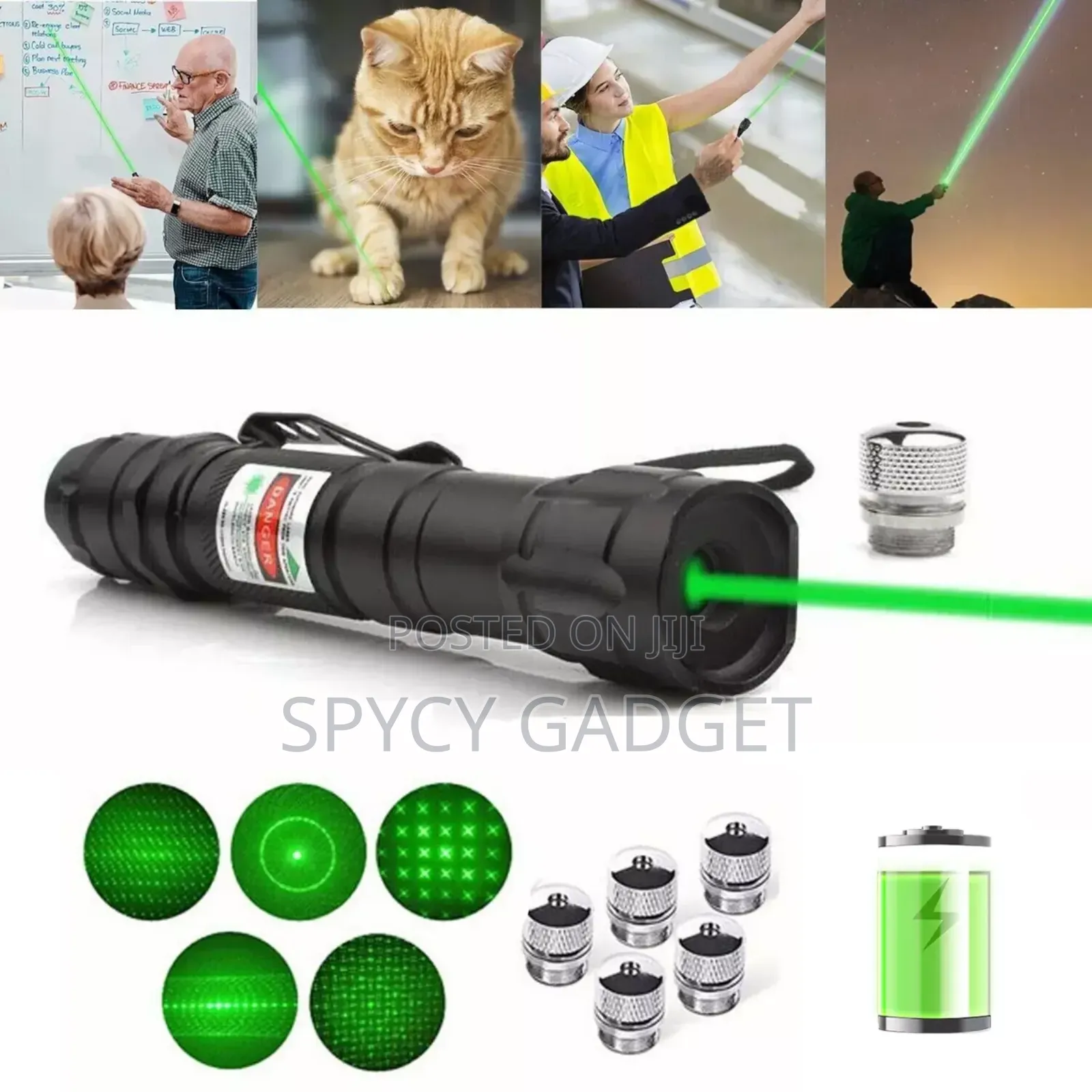 Long Range Laser Pointer With 5 Star Cap