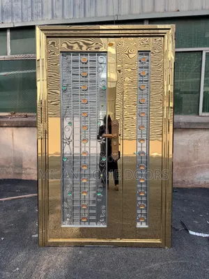 Gold French 4ft by 7ft Ante Room Glass Door