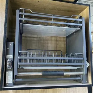 Pull Out/Down Plates Rack for Kitchen Cabinets 80cm