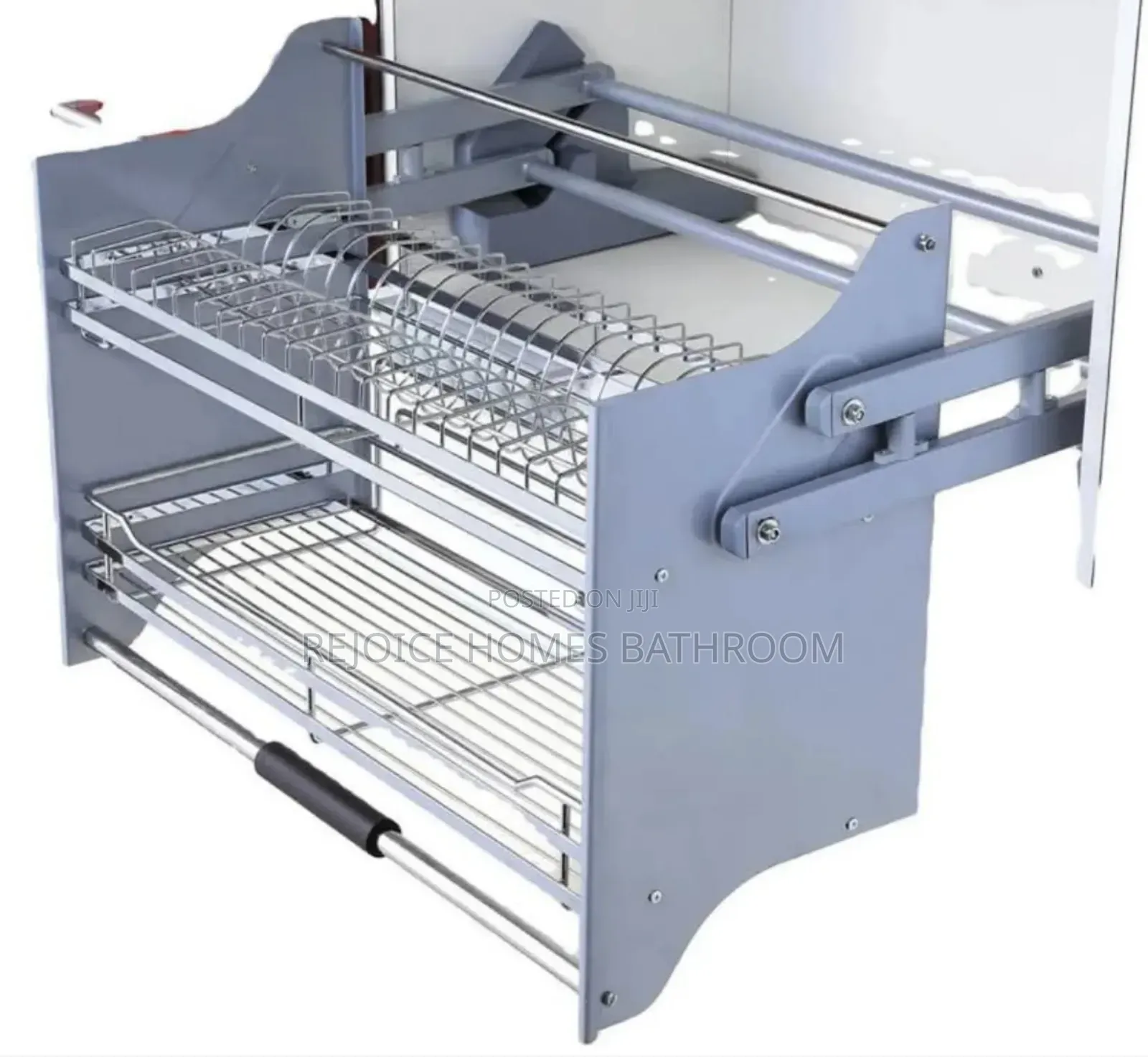 Pull Out/Down Plates Rack for Kitchen Cabinets 80cm
