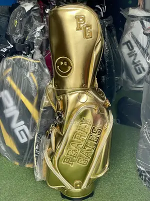 Pearly Gates Gold Leather Golf Bag