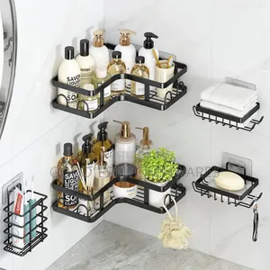 5 in 1 Bathroom Shower Caddy Corner Rack Shelf