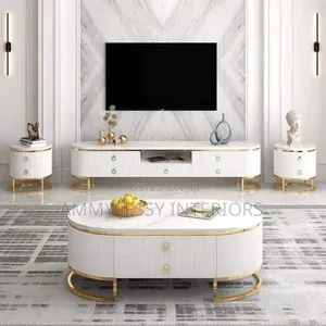 Standard Quality Modern Television Stand Set