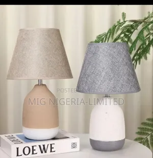 1pc Ceramic Bedside Table Lamp 45cm