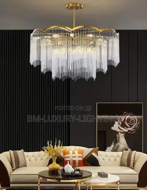 Executive Gold Stainless Steel Crystal Chandeliers