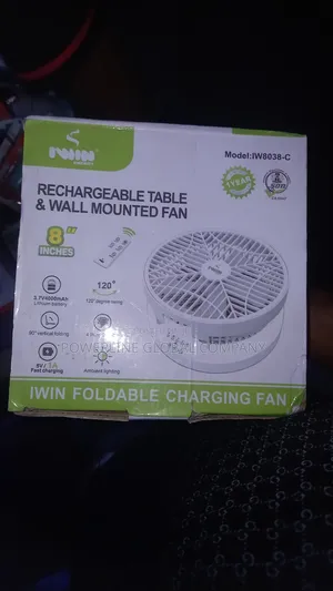 Mini Rechargeable Portable Fans for Homes/ Offices/ Bars