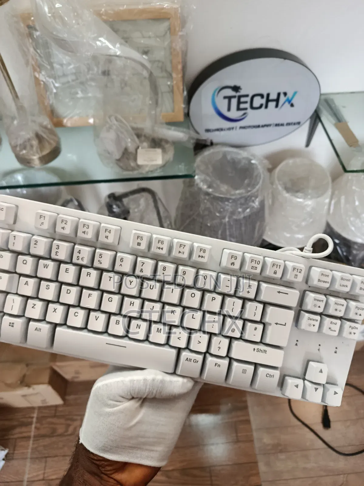 Adx Firefight Membrane Switch Gaming Keyboard White