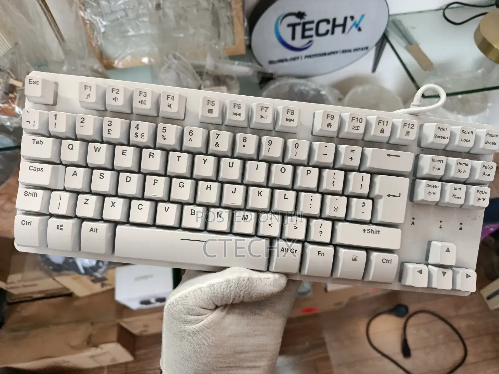 Adx Firefight Membrane Switch Gaming Keyboard White