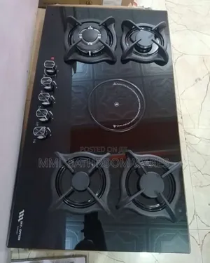 4 Burner + 1 Hot Plate Built-in Gas Hob