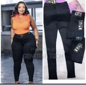 Original High Quality Black High Rise Jeans
