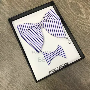 White Stripes Butterfly Bow Ties